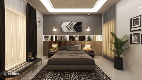 NoormArcInterioR的装修设计方案Modern Grey Bedroom
