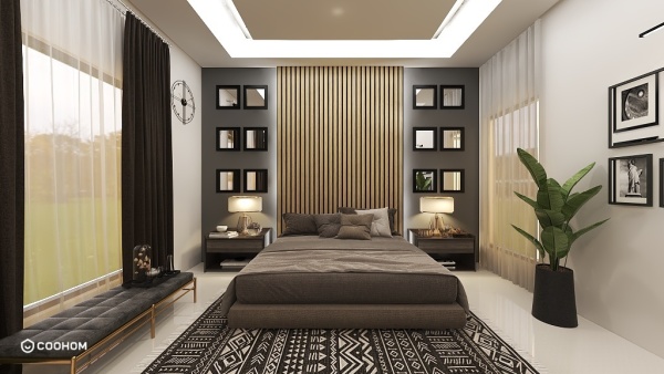 NoormArcInterioR的装修设计方案Modern Grey Bedroom