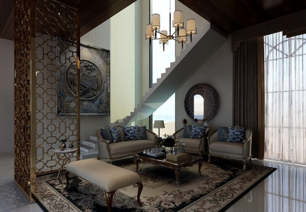 Arwakhandesigns的装修设计方案Mid century modern themed villa design