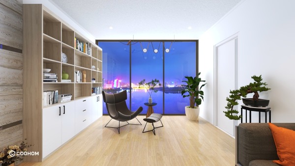 Chan Hong的装修设计方案Living room 6mx4m